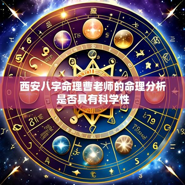 西安八字命理曹老师的命理分析是否具有科学性