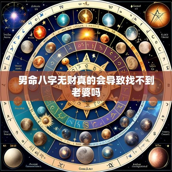 男命八字无财真的会导致找不到老婆吗