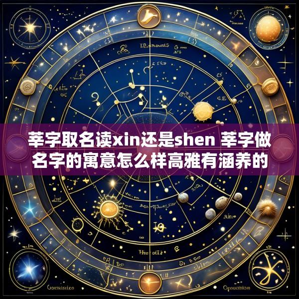 莘字取名读xin还是shen 莘字做名字的寓意怎么样高雅有涵养的女孩取名推荐