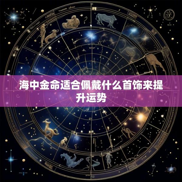 海中金命适合佩戴什么首饰来提升运势