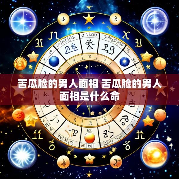 苦瓜脸的男人面相 苦瓜脸的男人面相是什么命