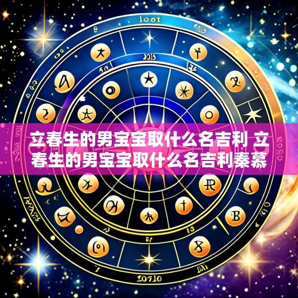 立春生的男宝宝取什么名吉利 立春生的男宝宝取什么名吉利秦慕什么