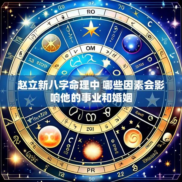 赵立新八字命理中 哪些因素会影响他的事业和婚姻