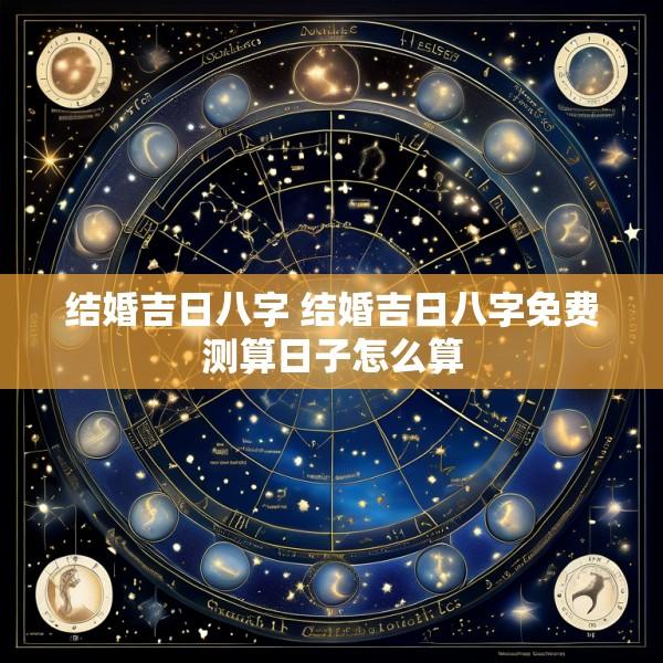 结婚吉日八字 结婚吉日八字免费测算日子怎么算