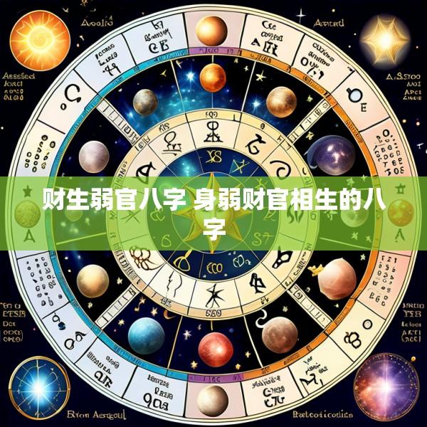 财生弱官八字 身弱财官相生的八字