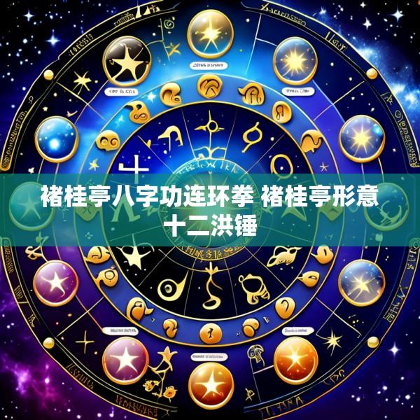 褚桂亭八字功连环拳 褚桂亭形意十二洪锤