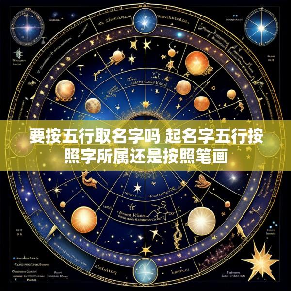 要按五行取名字吗 起名字五行按照字所属还是按照笔画