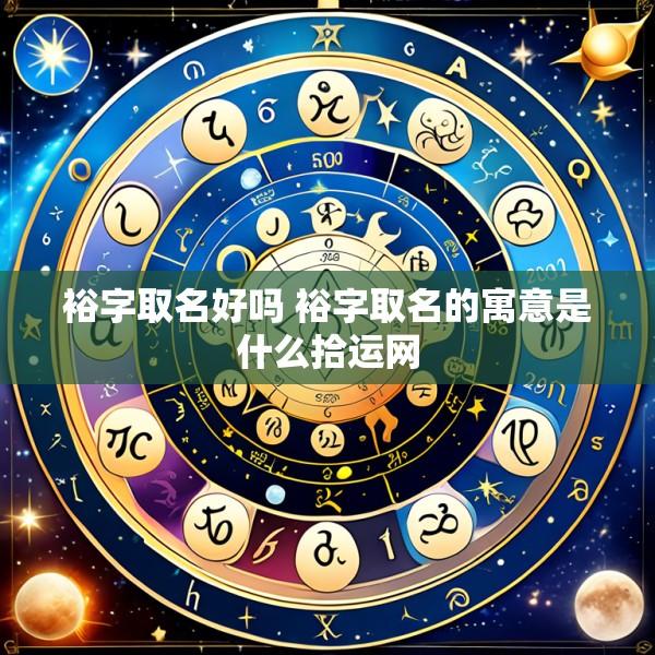 裕字取名好吗 裕字取名的寓意是什么拾运网