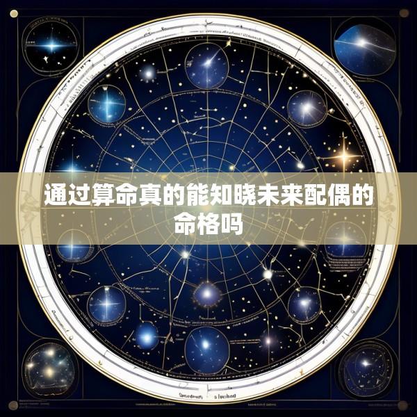 通过算命真的能知晓未来配偶的命格吗