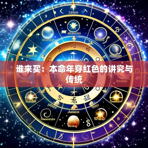 谁来买：本命年穿红色的讲究与传统