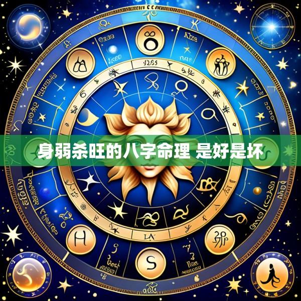 身弱杀旺的八字命理 是好是坏