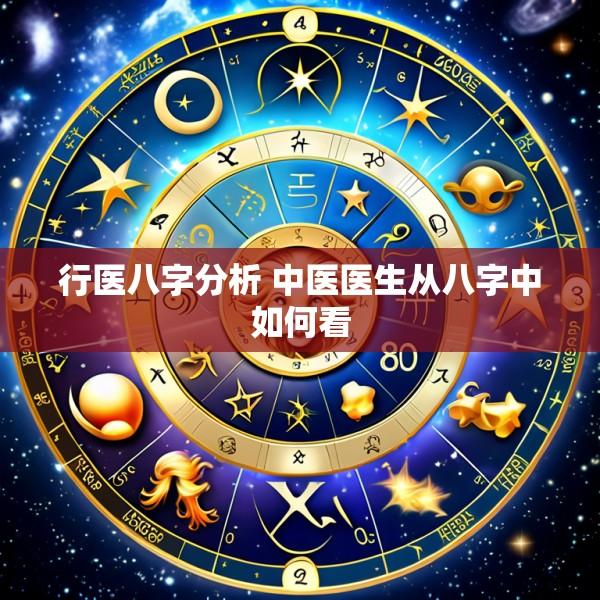 行医八字分析 中医医生从八字中如何看