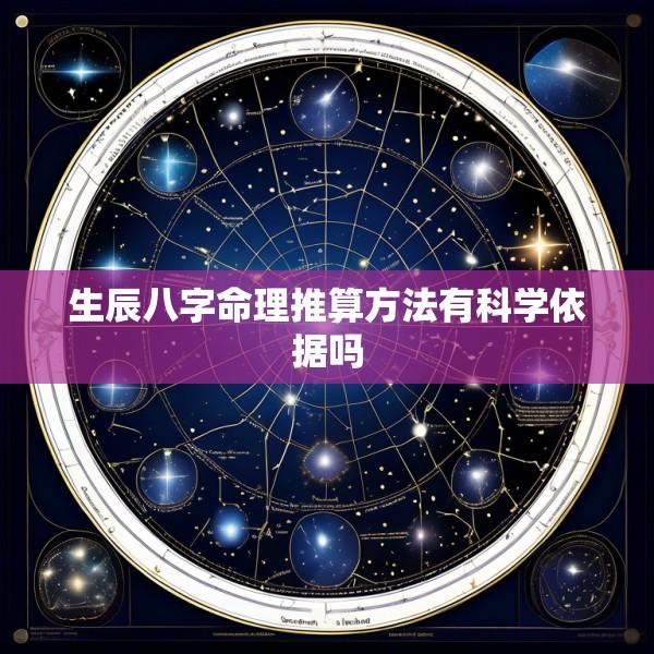 生辰八字命理推算方法有科学依据吗