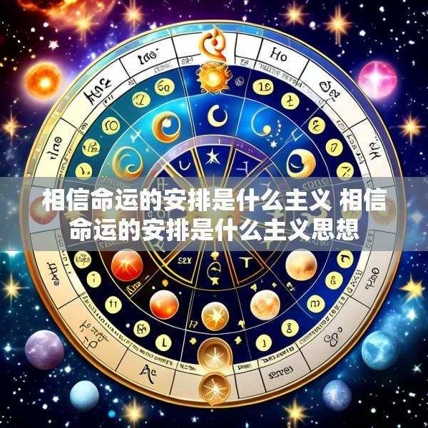 相信命运的安排是什么主义 相信命运的安排是什么主义思想