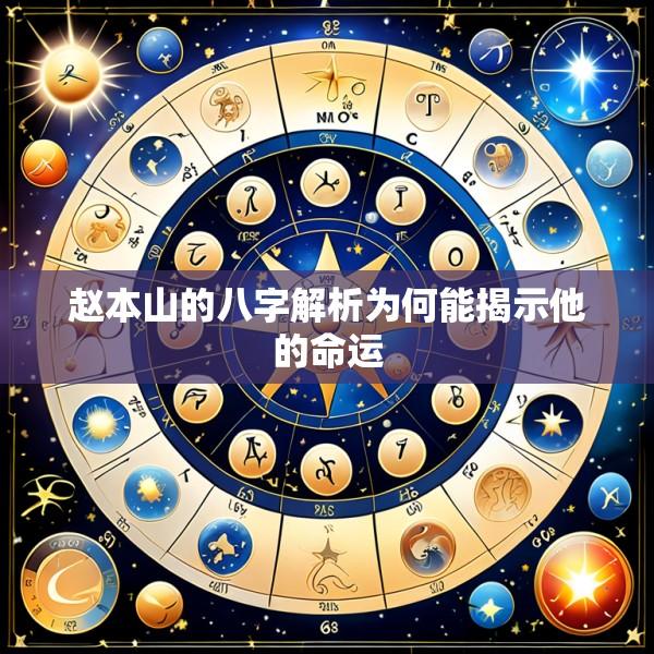 赵本山的八字解析为何能揭示他的命运