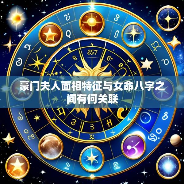 豪门夫人面相特征与女命八字之间有何关联
