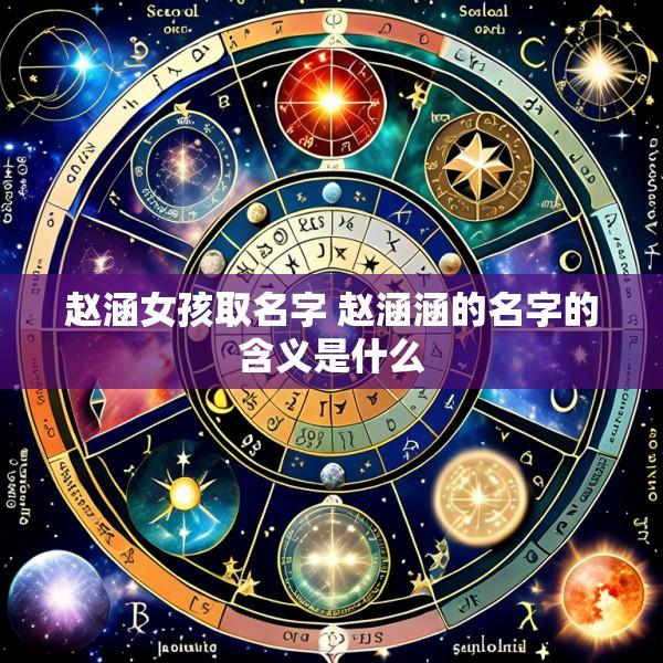 赵涵女孩取名字 赵涵涵的名字的含义是什么