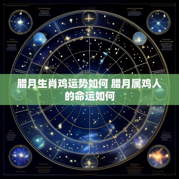 腊月生肖鸡运势如何 腊月属鸡人的命运如何
