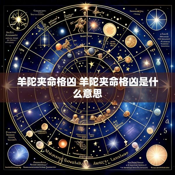 羊陀夹命格凶 羊陀夹命格凶是什么意思