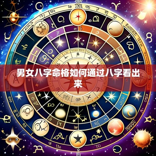 男女八字命格如何通过八字看出来