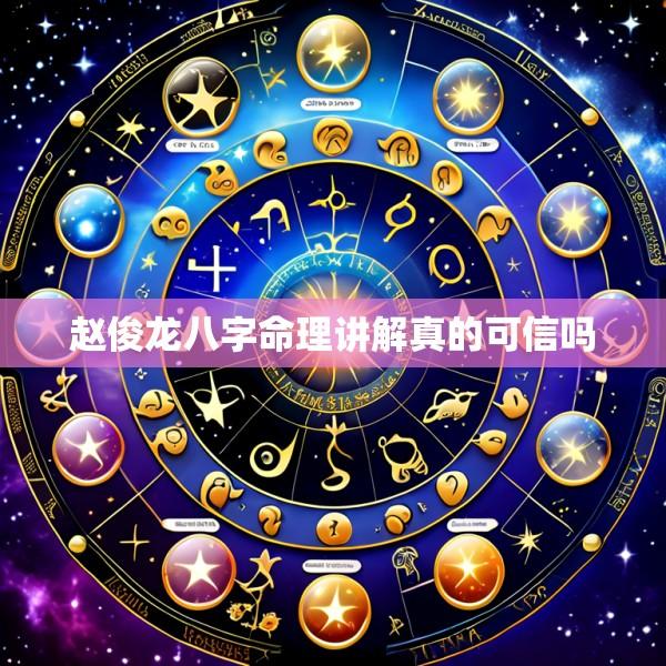 赵俊龙八字命理讲解真的可信吗