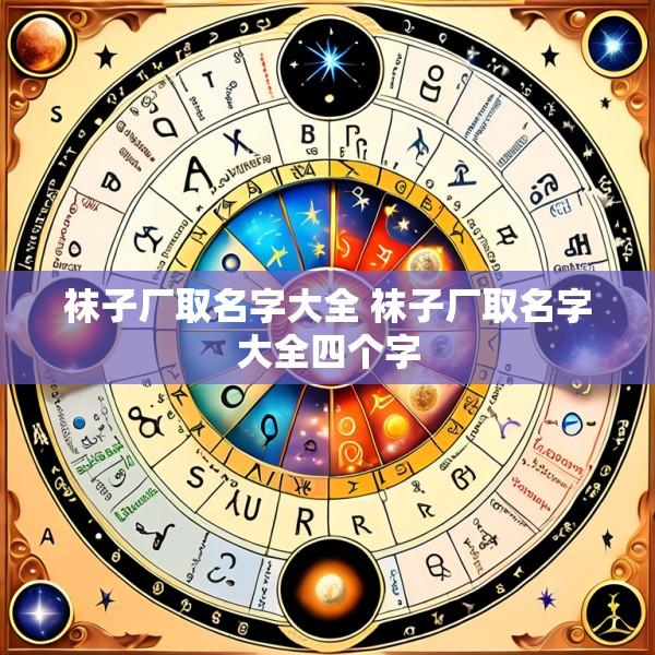 袜子厂取名字大全 袜子厂取名字大全四个字