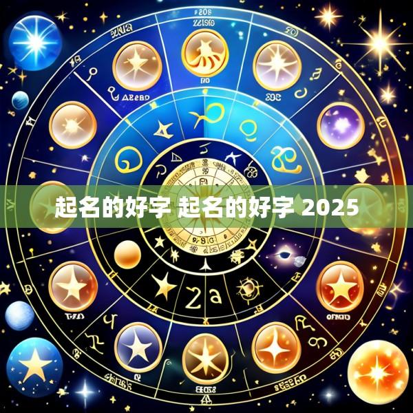 起名的好字 起名的好字 2025