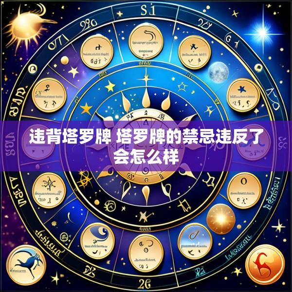 违背塔罗牌 塔罗牌的禁忌违反了会怎么样