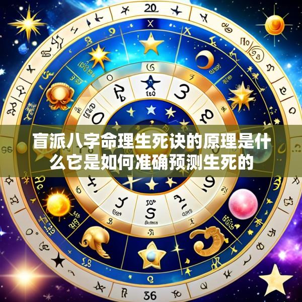 盲派八字命理生死诀的原理是什么它是如何准确预测生死的