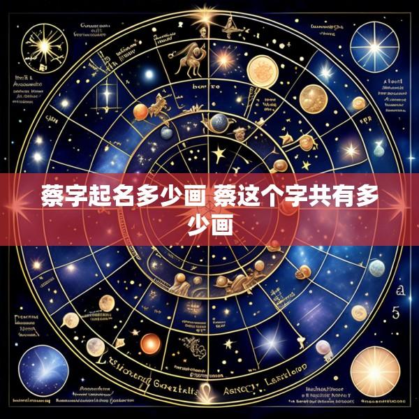 蔡字起名多少画 蔡这个字共有多少画