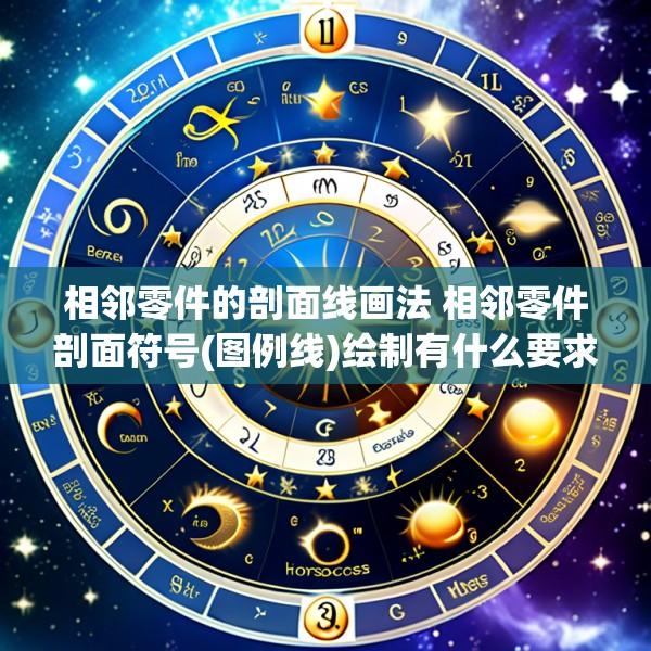 相邻零件的剖面线画法 相邻零件剖面符号(图例线)绘制有什么要求