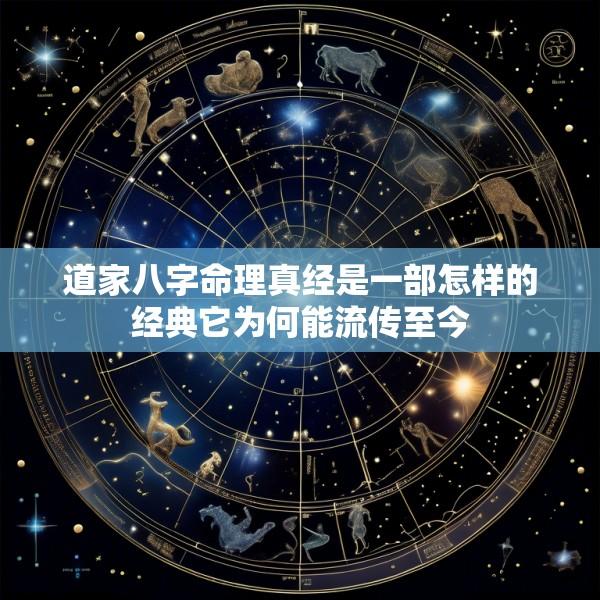 道家八字命理真经是一部怎样的经典它为何能流传至今
