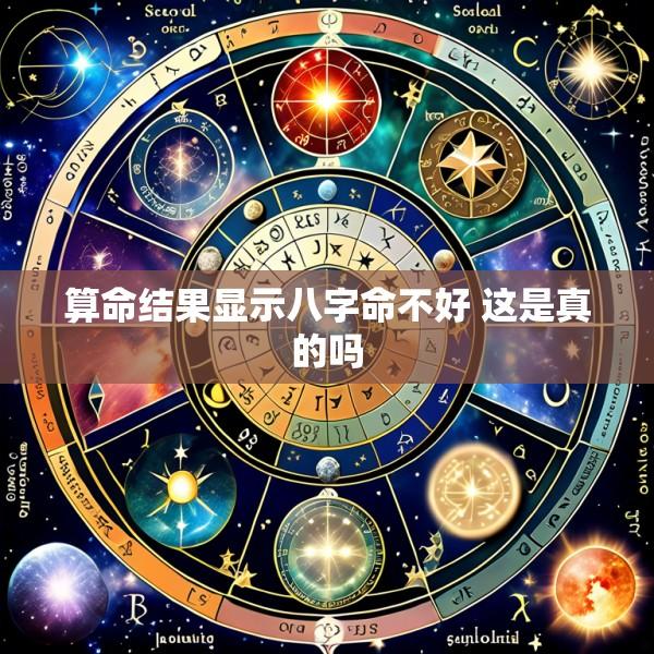 算命结果显示八字命不好 这是真的吗
