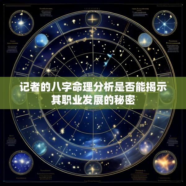 记者的八字命理分析是否能揭示其职业发展的秘密