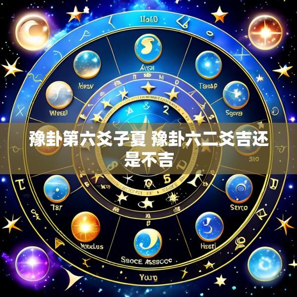 豫卦第六爻子夏 豫卦六二爻吉还是不吉