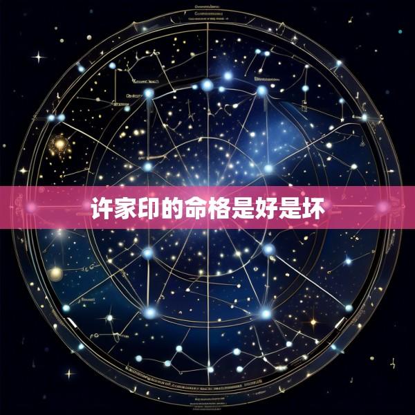 许家印的命格是好是坏