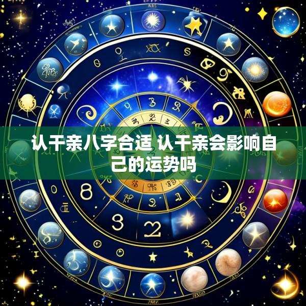 认干亲八字合适 认干亲会影响自己的运势吗