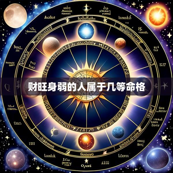 财旺身弱的人属于几等命格