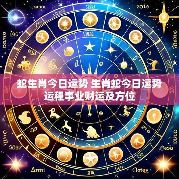 蛇生肖今日运势 生肖蛇今日运势运程事业财运及方位