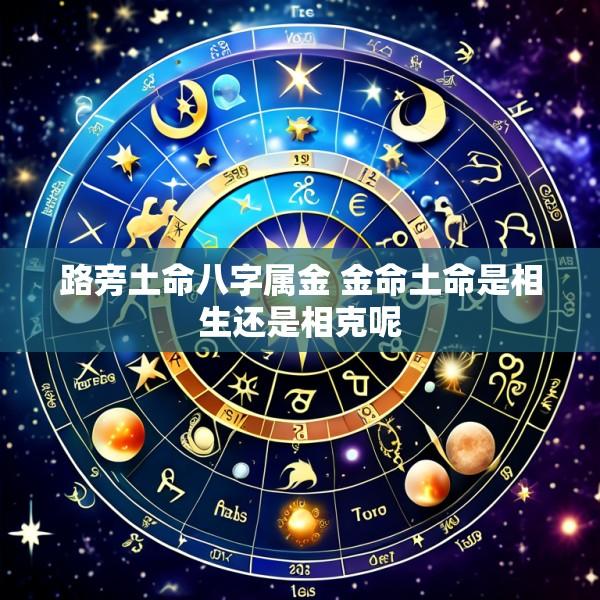 路旁土命八字属金 金命土命是相生还是相克呢