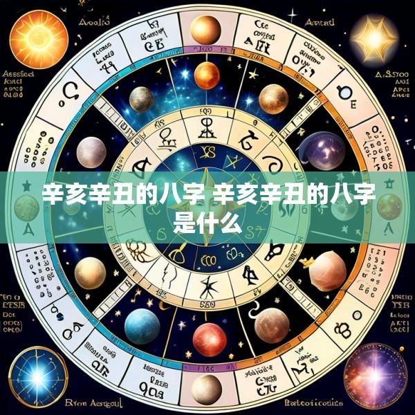 辛亥辛丑的八字 辛亥辛丑的八字是什么