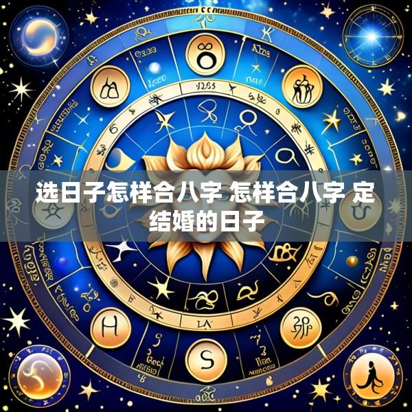 选日子怎样合八字 怎样合八字 定结婚的日子