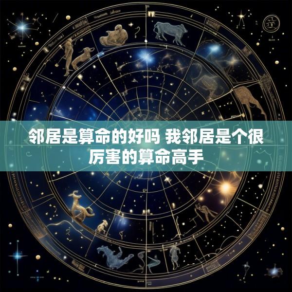 邻居是算命的好吗 我邻居是个很厉害的算命高手