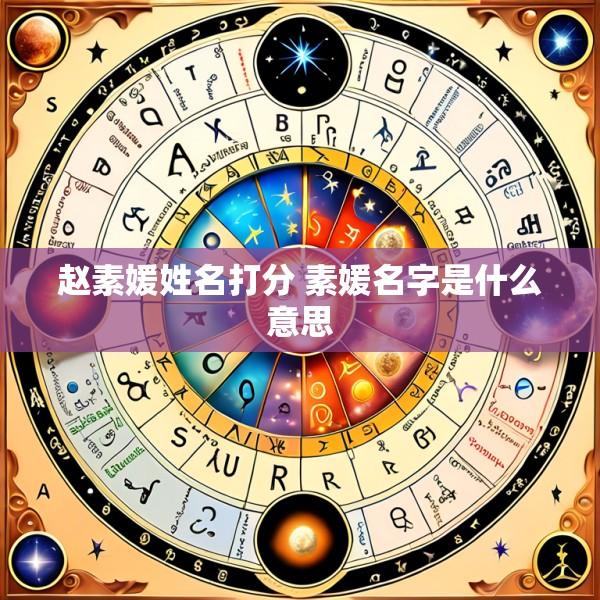 赵素媛姓名打分 素媛名字是什么意思