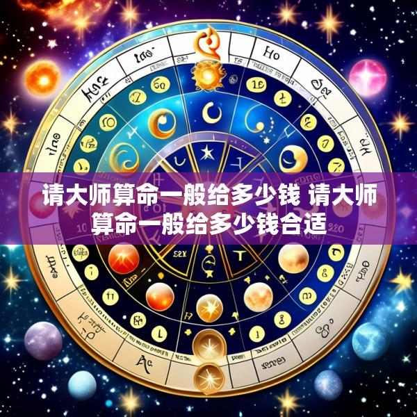请大师算命一般给多少钱 请大师算命一般给多少钱合适