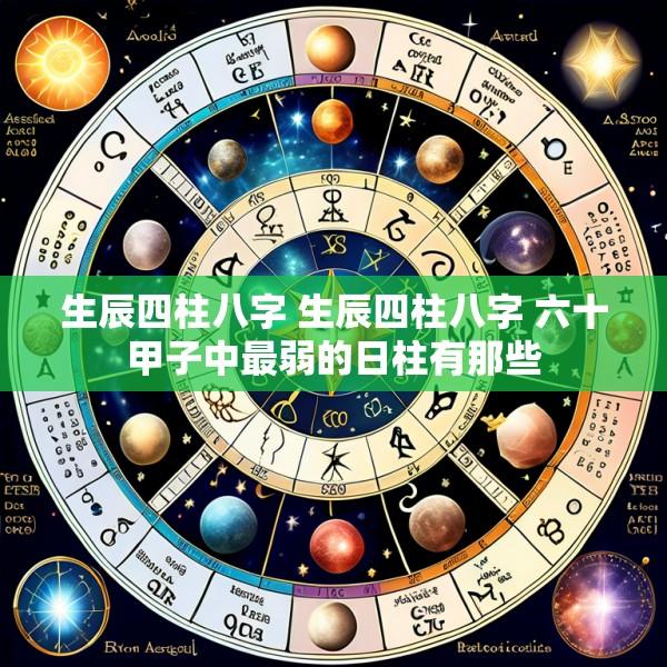 生辰四柱八字 生辰四柱八字 六十甲子中最弱的日柱有那些