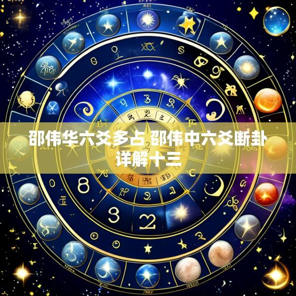 邵伟华六爻多占 邵伟中六爻断卦详解十三