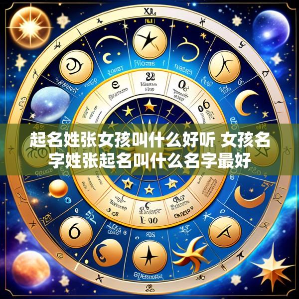 起名姓张女孩叫什么好听 女孩名字姓张起名叫什么名字最好