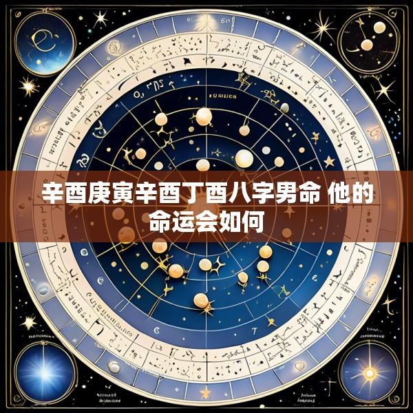 辛酉庚寅辛酉丁酉八字男命 他的命运会如何