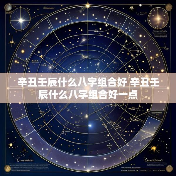 辛丑壬辰什么八字组合好 辛丑壬辰什么八字组合好一点